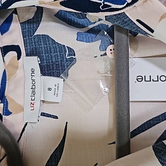 Liz Claiborne Button-down Shirt Dress Size 8 - Picture 2 of 7